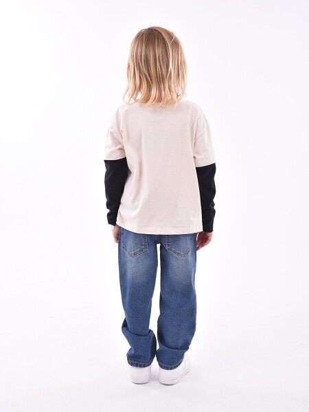 REMERA CARS BEIGE