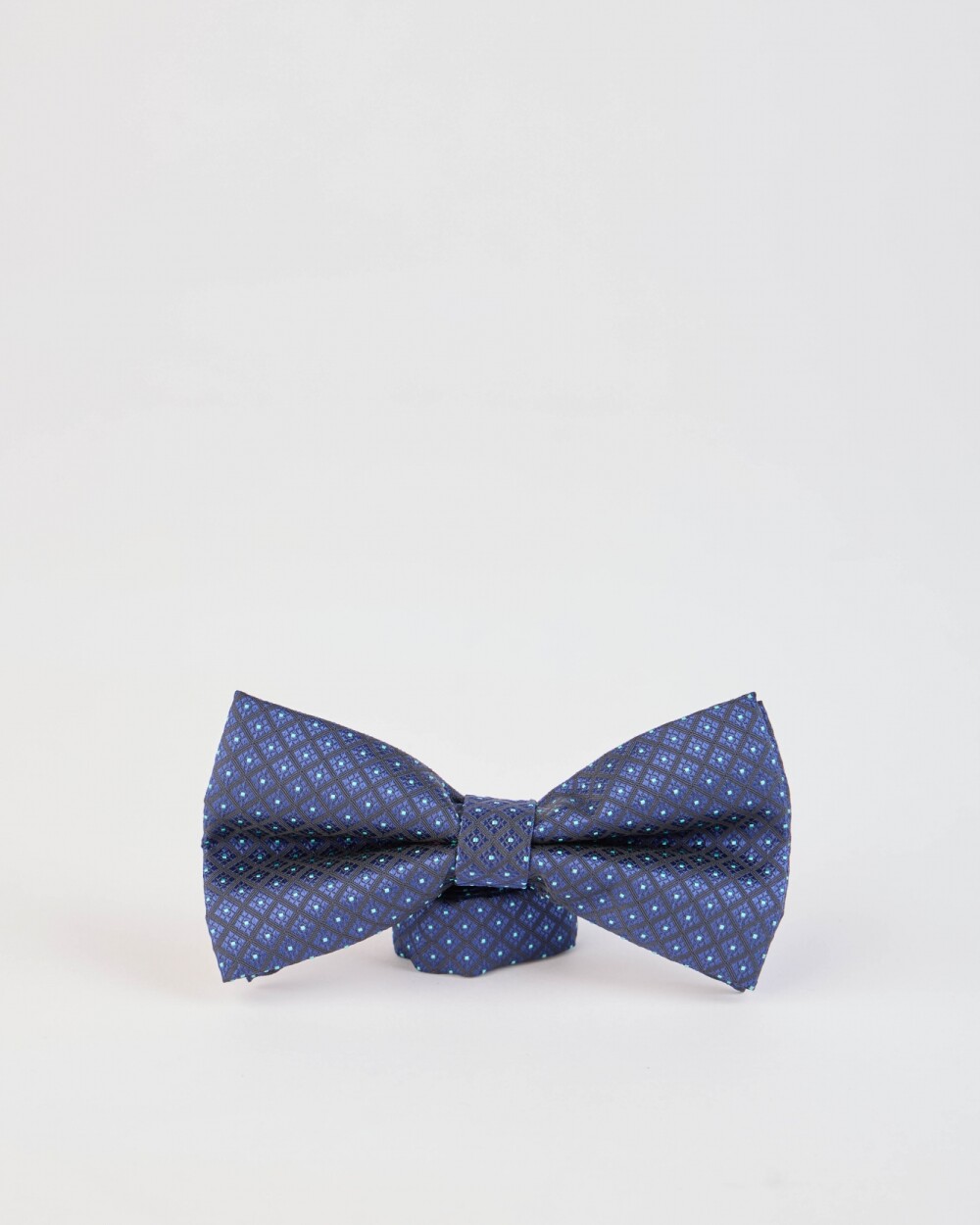 Moña Microfibra Azul Rombos