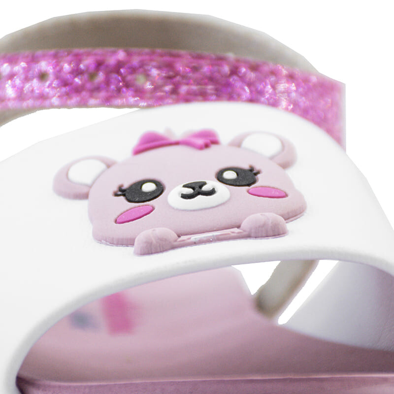Sandalia Molekinha Casual de Niños - 2724.116-28656 Blanco-rosado
