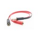 Adaptador De Audio Splitter 3.5mm M a Micrófono y Audio H Adaptador De Audio Splitter 3.5mm M a Micrófono y Audio H