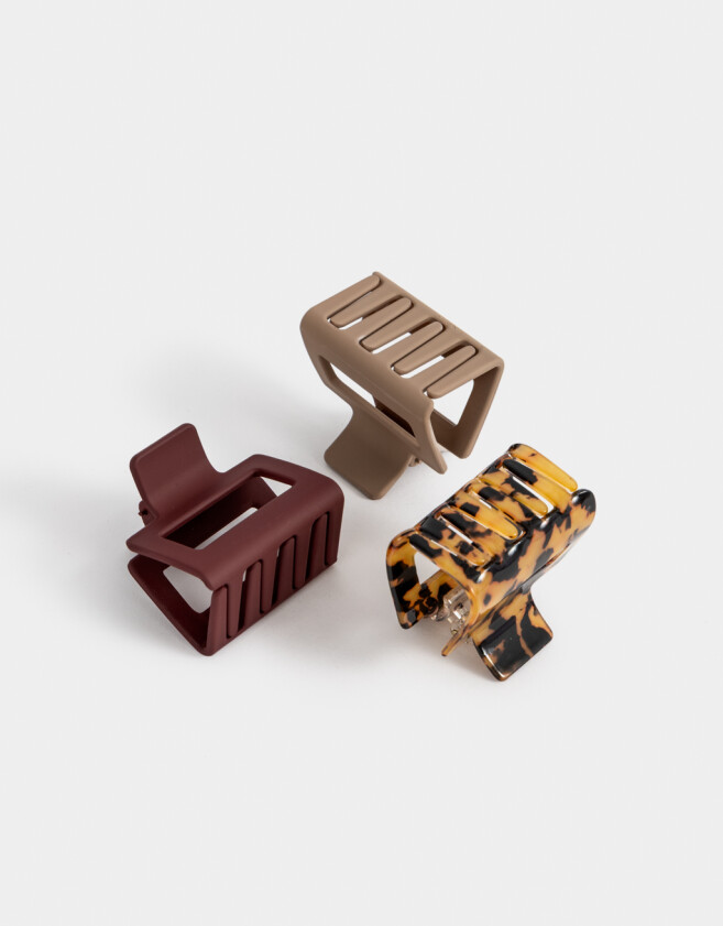 Broches Sets Carey Set De Broches Carey - Combinacion Tricolor