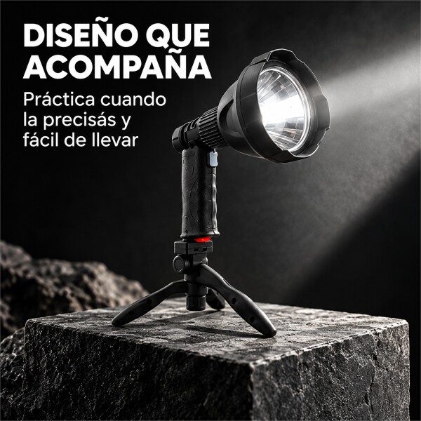 Foco Faro Tipo Mulita 10 Watts Recargable Linterna Tripode Foco Faro Tipo Mulita 10 Watts Recargable Linterna Tripode