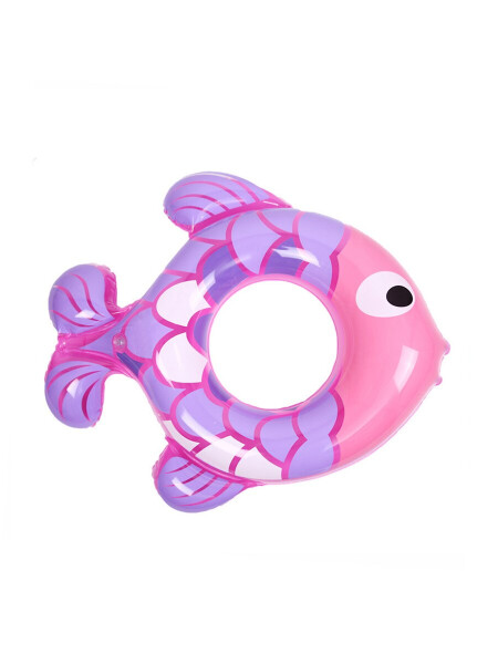 INFLABLE SALVAVIDA PEZ 75 cm ROSADO