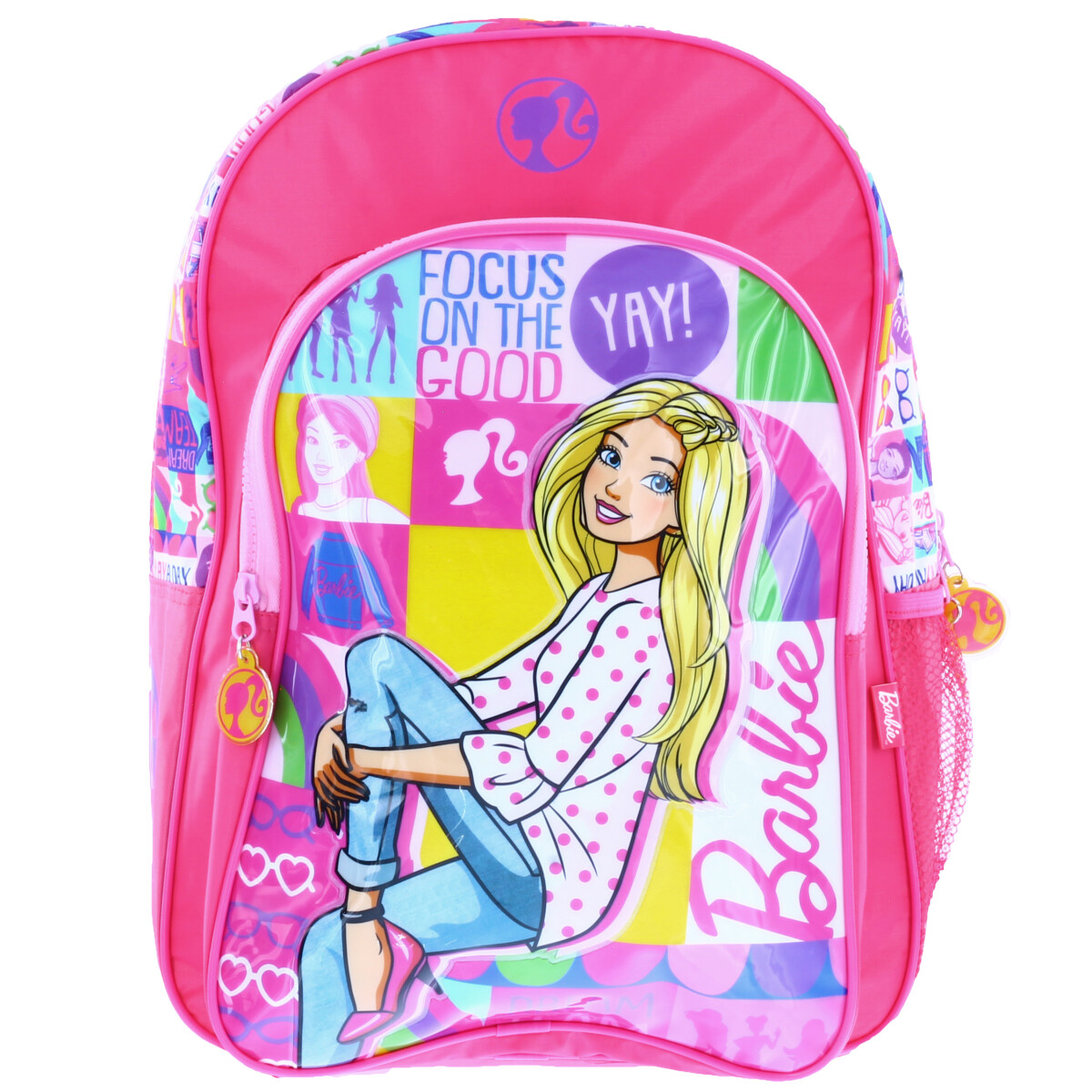 Mochila G Barbie Princesa Popstar Rosa Ref.62504 - MP Brinquedos