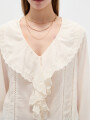 Camisa Florea Marfil / Off White