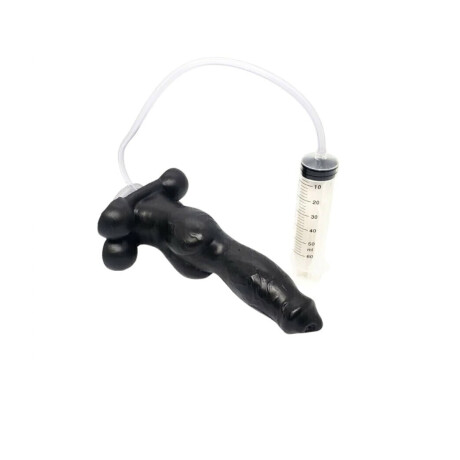 Dildo Eyaculador Pet Play Lobo XL Negro