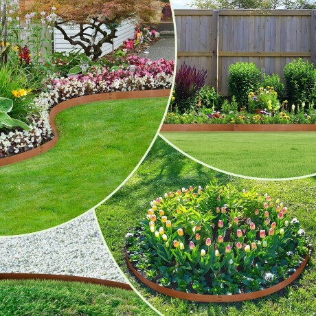 Fleje Borde De Acero Corten Flexible Para Jardín 1 Unid 2mm Fleje Borde De Acero Corten Flexible Para Jardín 1 Unid 2mm