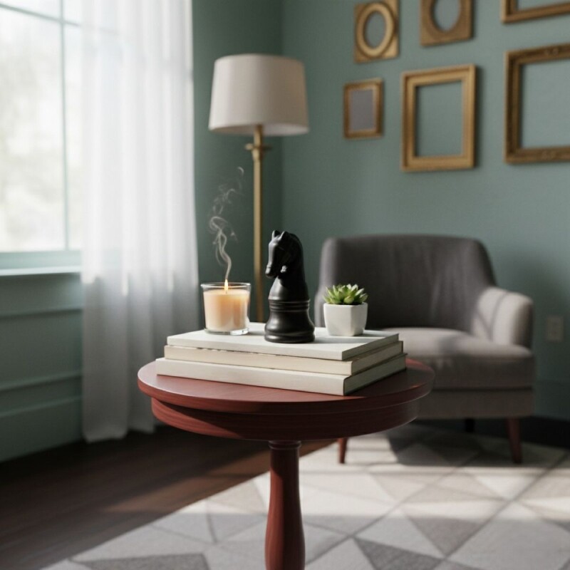 FIGURA CERAMICA NEGRA CABALLO DE AJEDREZ 4.5X10CM Unica