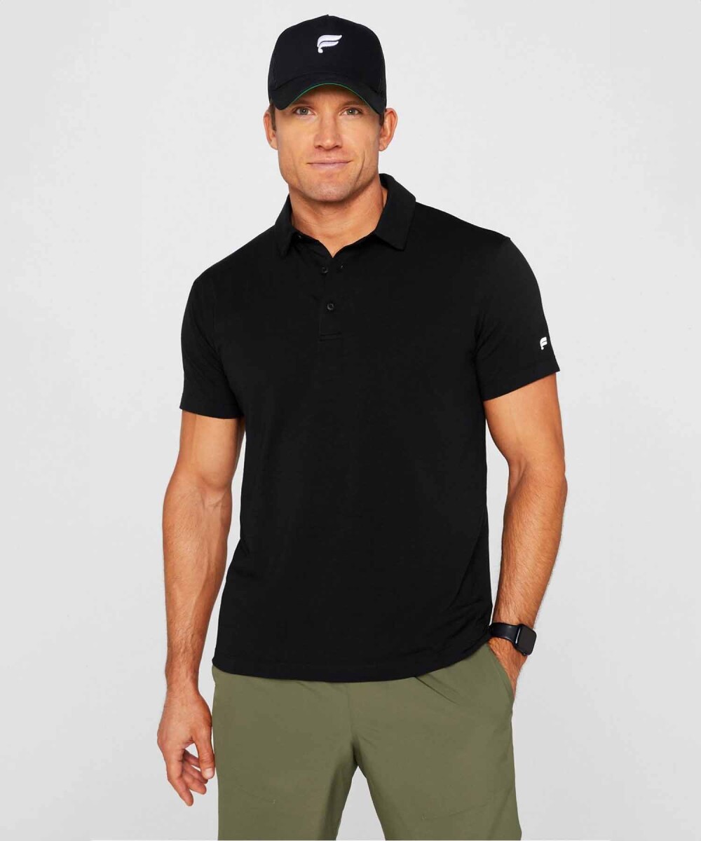 Polo Manga Corta The 24-7 Hombre - Black 