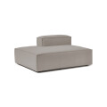 Sillón Nicole Chaise Lounge Simple Izquierdo Gris
