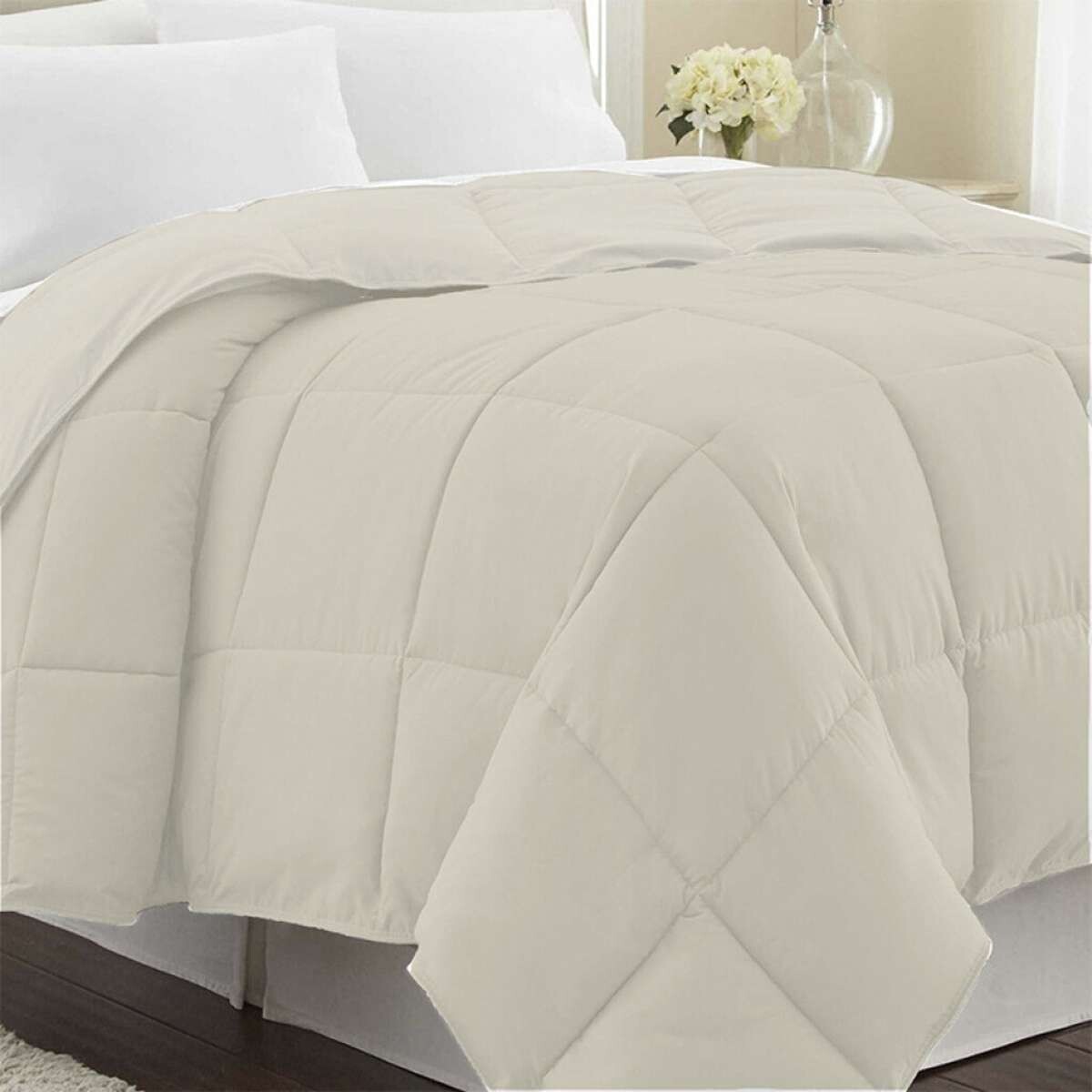Acolchado de Plumas 2 Plazas Home Class - Beige 
