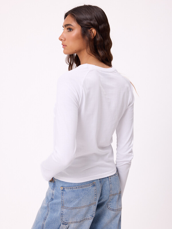 T-SHIRT M/L SAULAW26 RUSTY Blanco