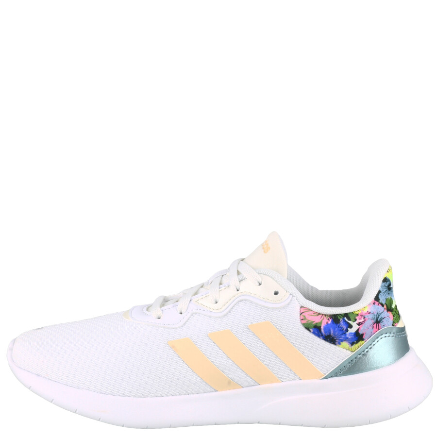 Championes de Mujer Adidas QT Racer 3.0 Blanco - Anaranjado - Metalizado