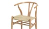 Silla Wishbone - Madera de Haya y Ratán natural Natural