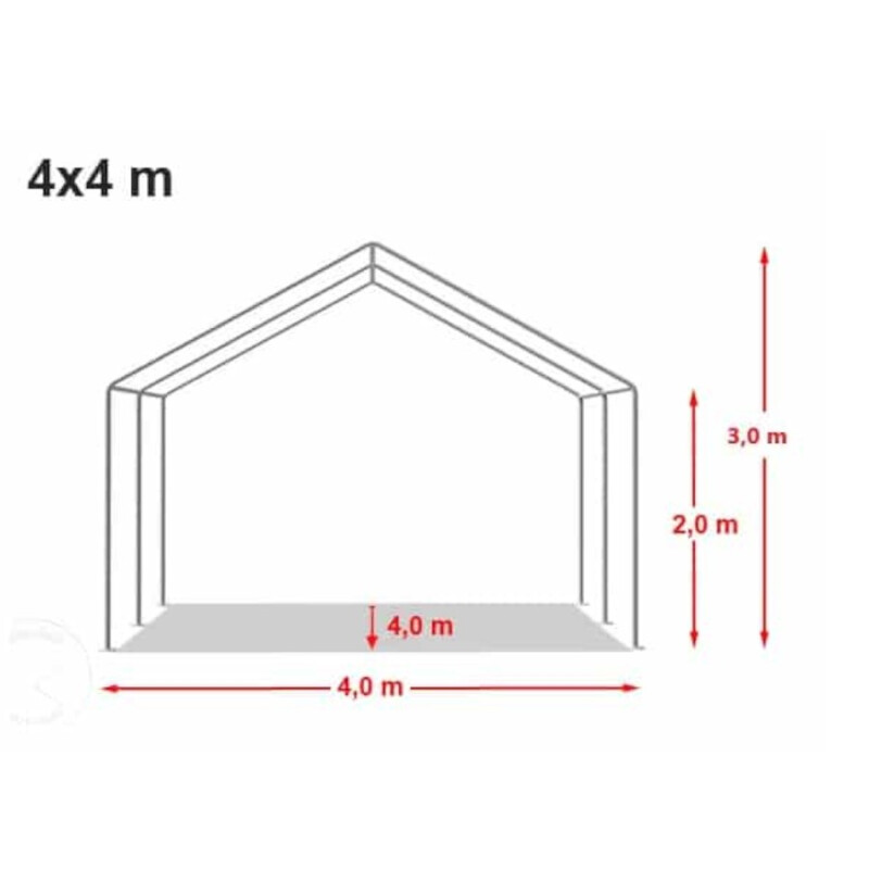 Carpa Estructural Gazebo 4x4M Eventos Blanco