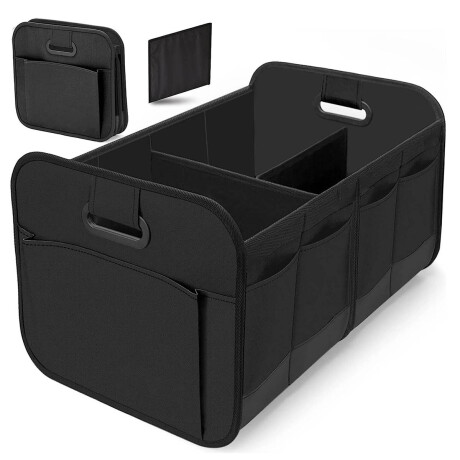 Caja Organizador Almacenar Valija Maletero Para Auto Negro