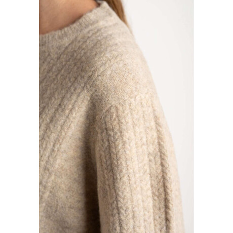 Sweater Texturado Beige Melange