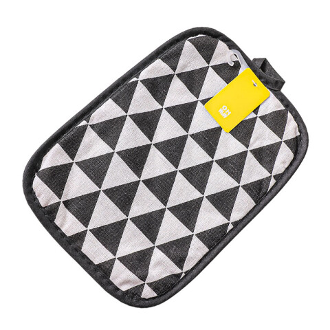 Agarradera de cocina anti caliente negro-blanca Agarradera De Cocina Anti Caliente Negro-blanca