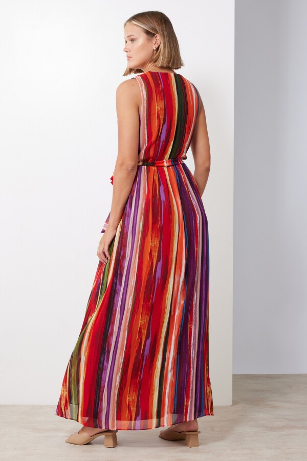 Vestido Maxi MULTI/ROJO