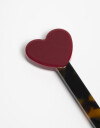 Peinetas y Palitos Carey Peineta Corazón Burgundy - Combinacion Bicolor