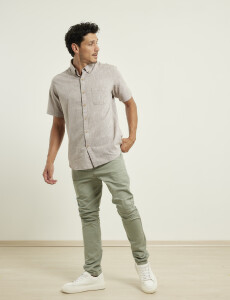 012506 CAMISA HARRINGTON LABEL Kaki