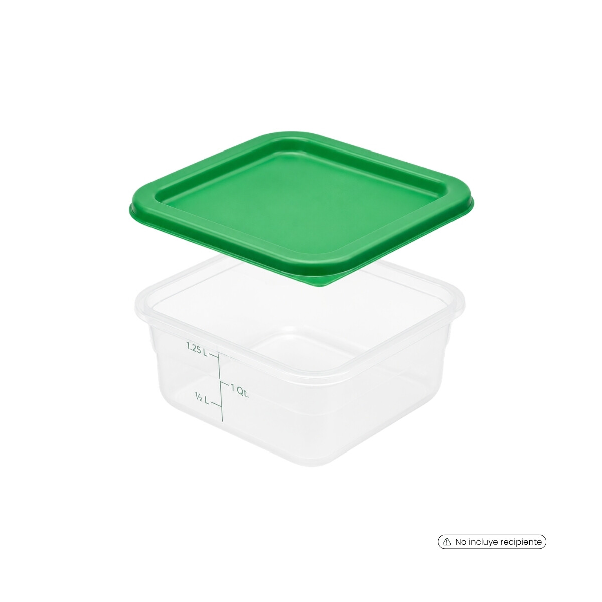 Tapa para Recipiente Cuadrado 1.9 y 3.8 Litros 