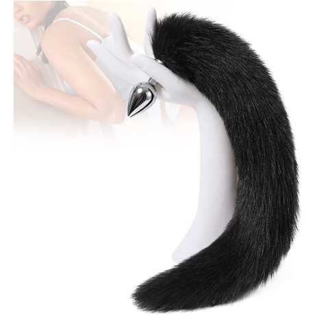 Plug Anal Con Cola De Zorro Negra Extra Small Plug Anal Con Cola De Zorro Negra Extra Small