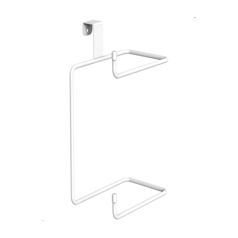 Soporte doble para papel higiénico BLANCO