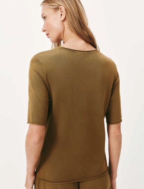 BLUSA MANGA CORTA BEIGE