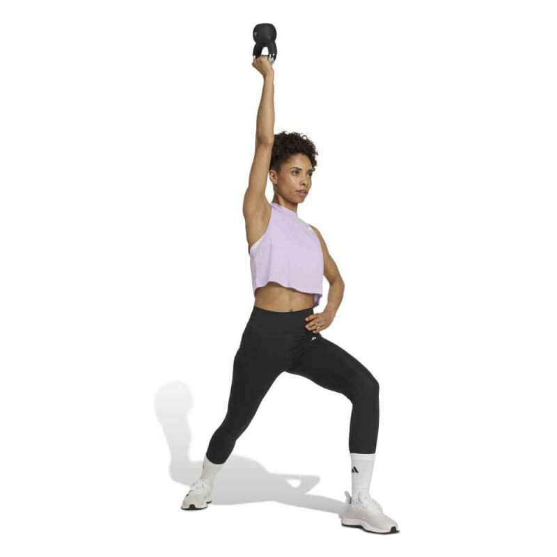 Musculosa de Mujer Adidas Train Essentials Boxy Workout Tank Top Violeta Claro