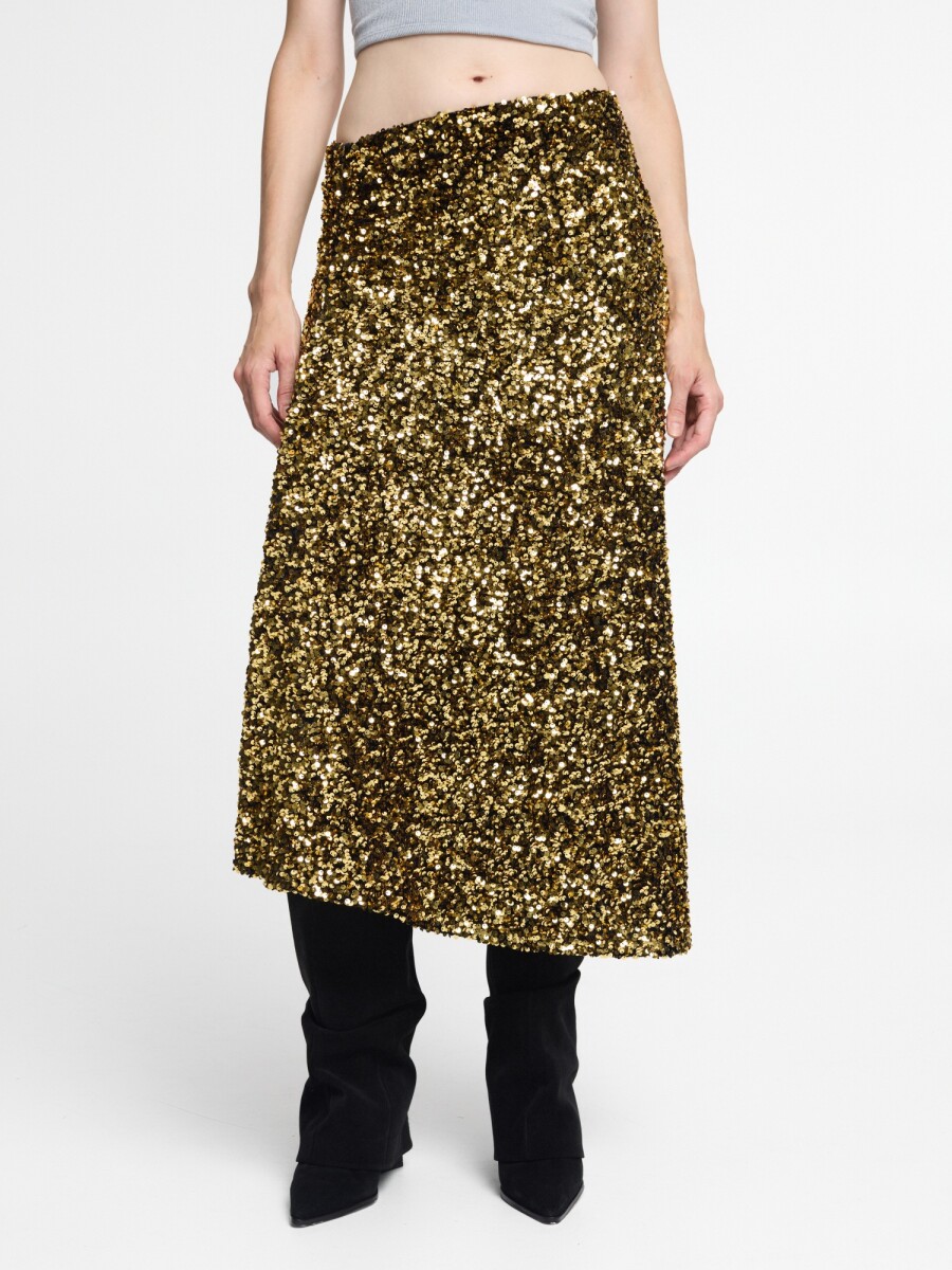 FALDA MIDI DE LENTEJUELA 
