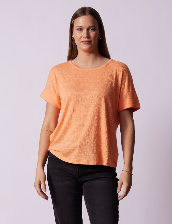 Remera Botones ANARANJADO