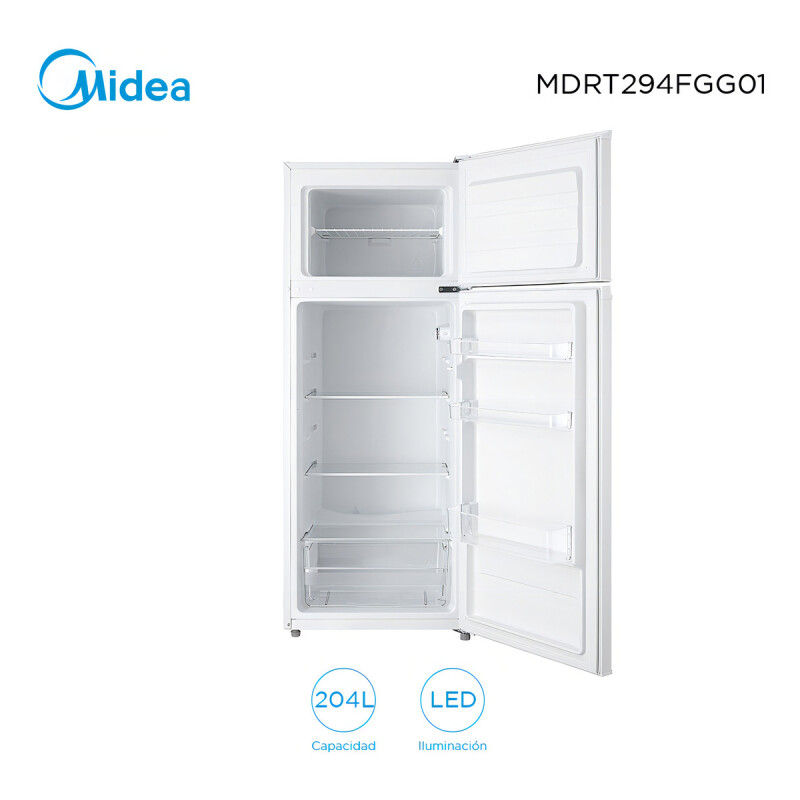 Heladera Frio Humedo Midea Mdrt294fgg01 204 Lt Efic. A Color Blanco Heladera Frio Humedo Midea Mdrt294fgg01 204 Lt Efic. A Color Blanco