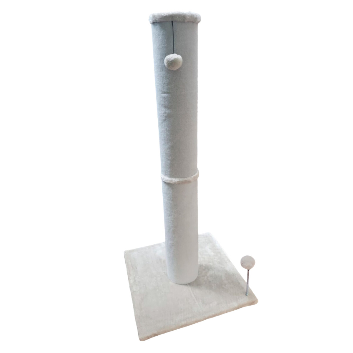 Rascador Gato Torre Gigante Con Pompón Estilo Árbol - Gris 