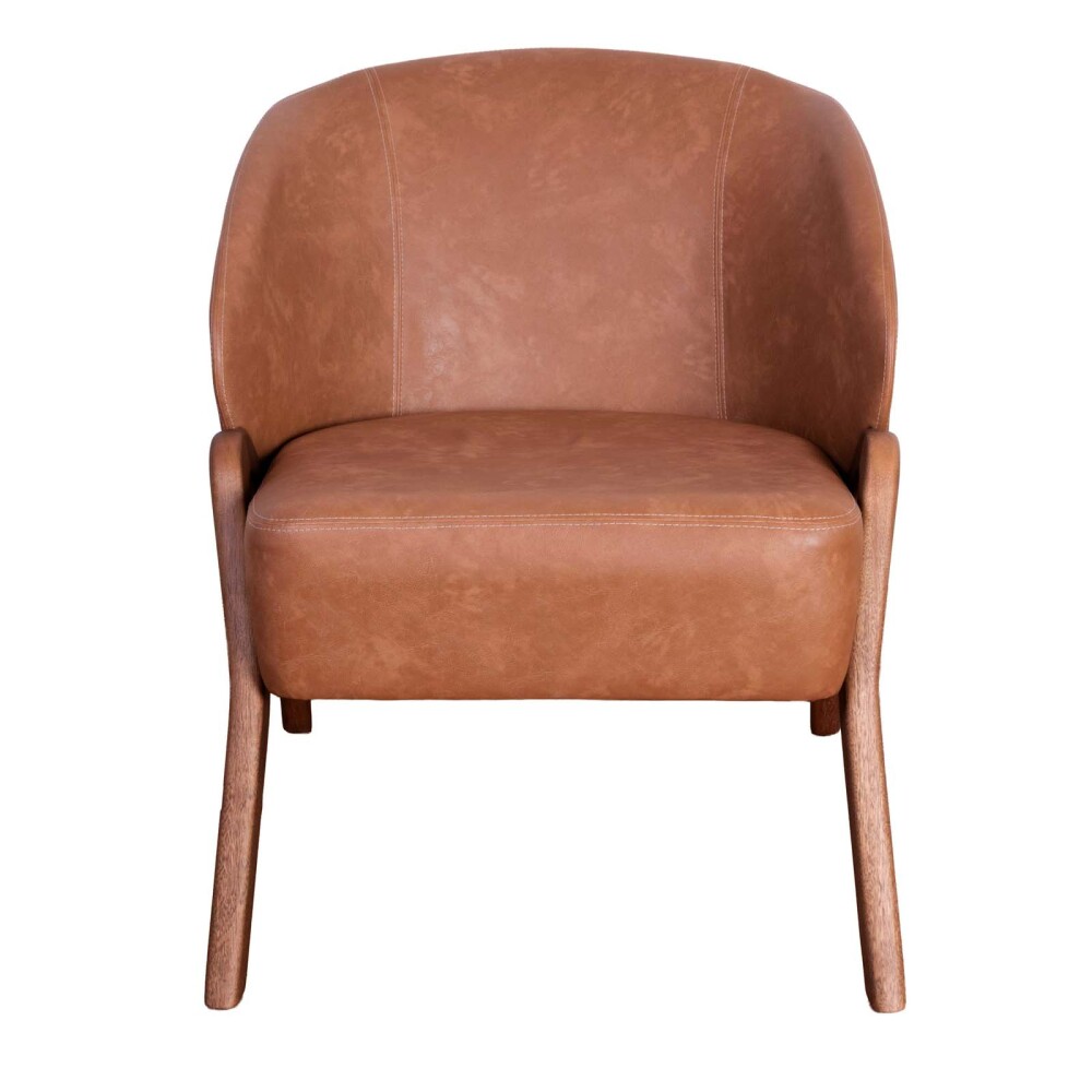 BUTACA PU MARRON ARCO CAMEL