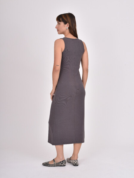 VESTIDO OLBA GRIS OSCURO
