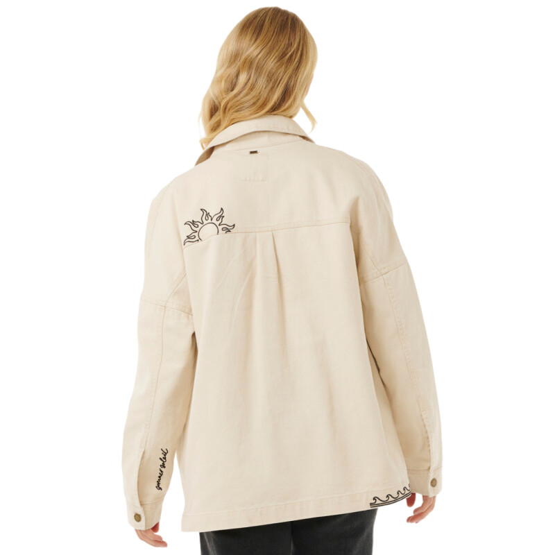 Campera Rip Curl Soleil Embroidered - Beige Campera Rip Curl Soleil Embroidered - Beige