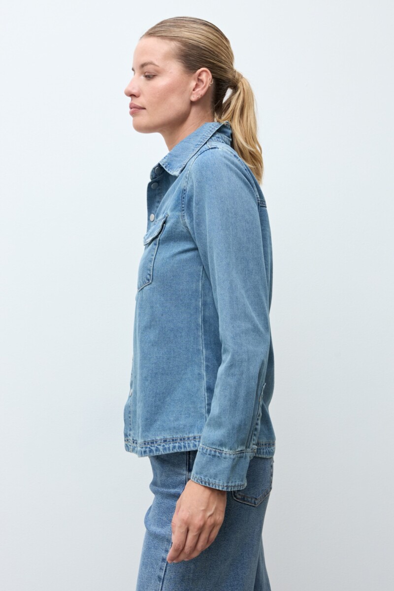 Camisa de jean jean medio