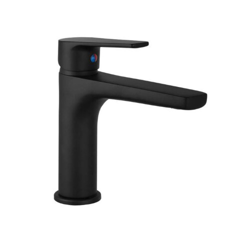 GRIFERIA DE LAVATORIO QUARANTA MONOCOMANDO NEGRO MATE SIN VALVULA 000