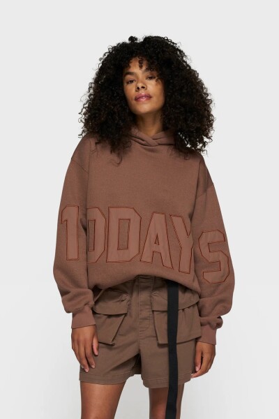 STATEMENT LOGO HOODIE Beige
