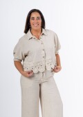 Conjunto broderie (palazo+camisa) Importado de Turquía Conjunto broderie (palazo+camisa) Importado de Turquía