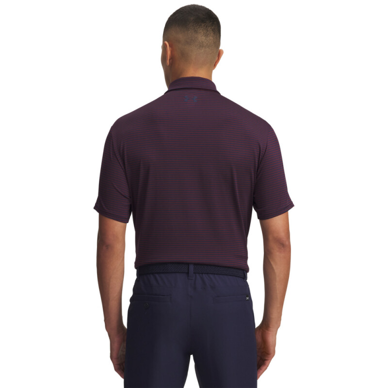 UA Playoff 3.0 Stripe Polo-PNK BLU-429