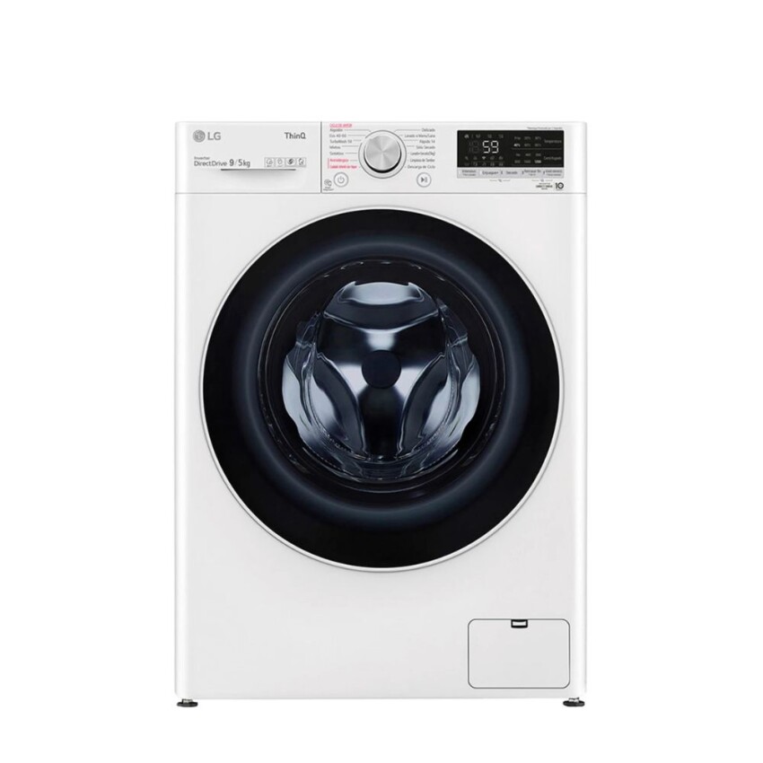 Lavasecarropas LG 9 KG/7 KG WD12VVC4 inox. Lavasecarropas LG 9 KG/7 KG WD12VVC4 inox.