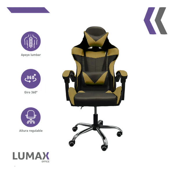 Silla Gamer Lumax Rom AMARILLO