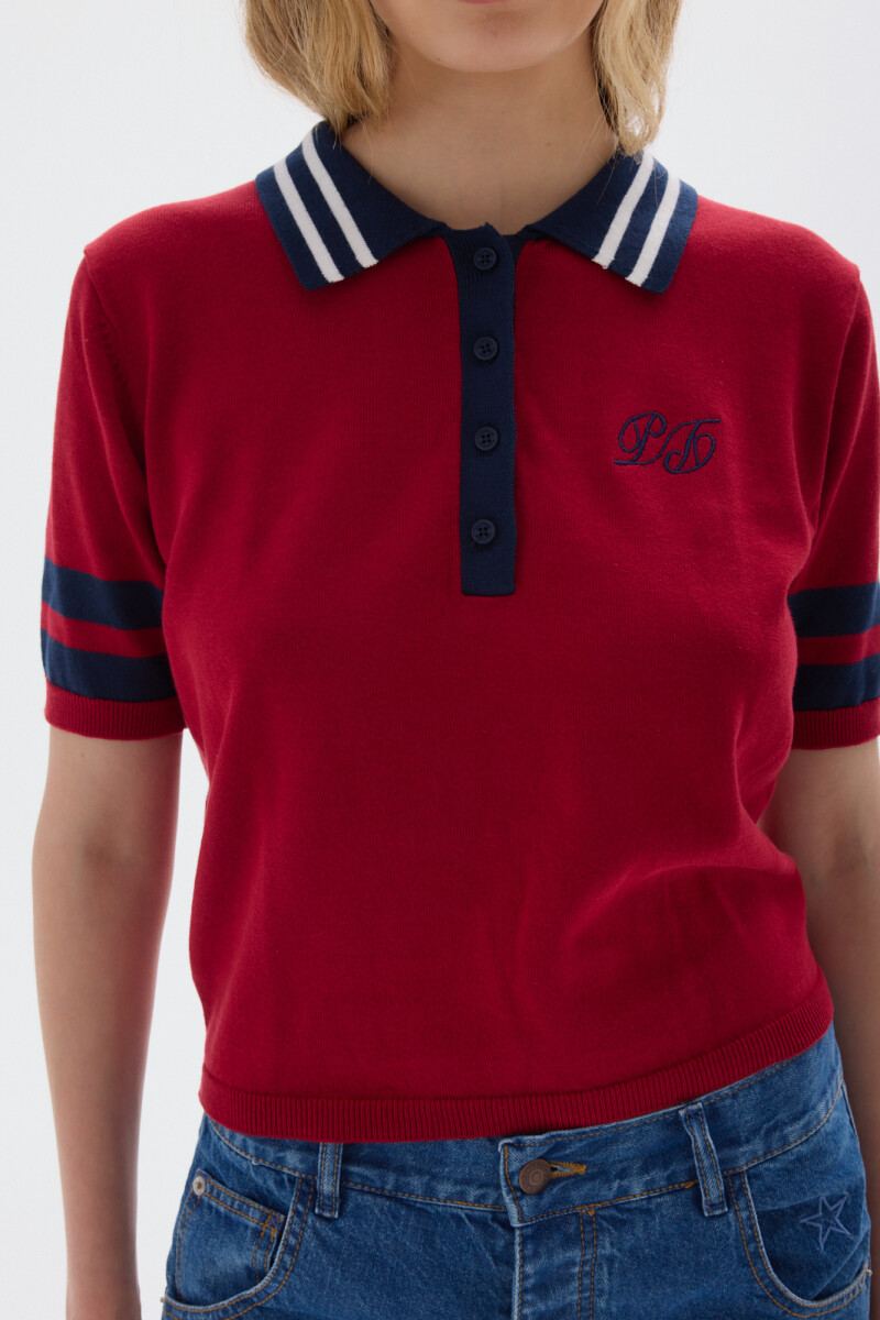 T-shirt Polo Ker Cherry