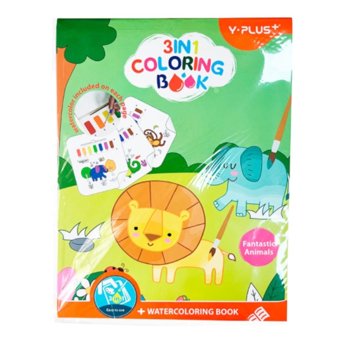 Libro acuarela animales Y-Plus 