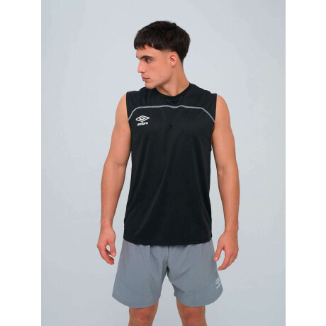 Remera Sin Manga Balance de Hombre Negro
