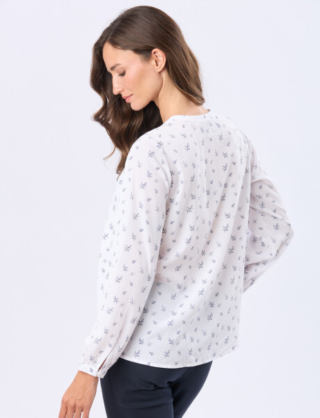 BLUSA CUELLO MAO Hojasazul