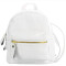 Mochila Miss Carol en material simil croco Blanco