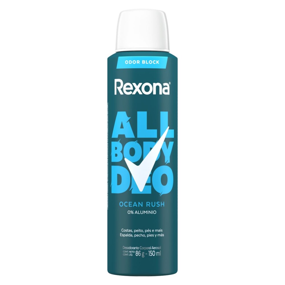 REXONA M AOB DEO AERO OCEANRUSH X 150ML única